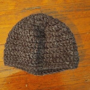Hand Knitted Gray Winter Hat